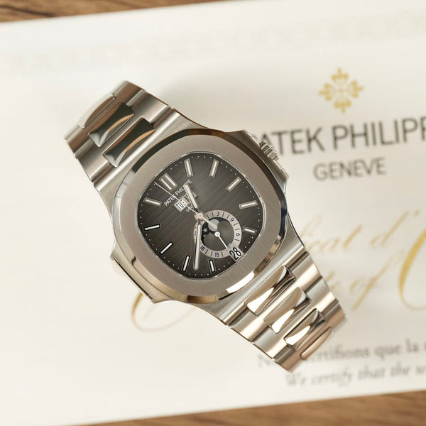 Patek Philippe Nautilus 5726/1A-001 Annual Calendar Moon Phase Stainless Steel