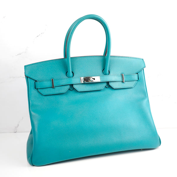 HERMES
BIRKIN 35 Blue Paon Veau Epsom