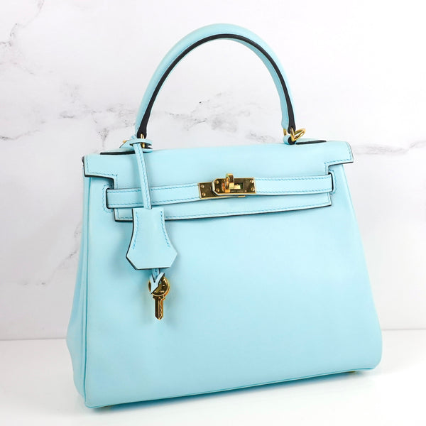 HERMES
Swift Kelly Retourne 25 Bleu Zephyr