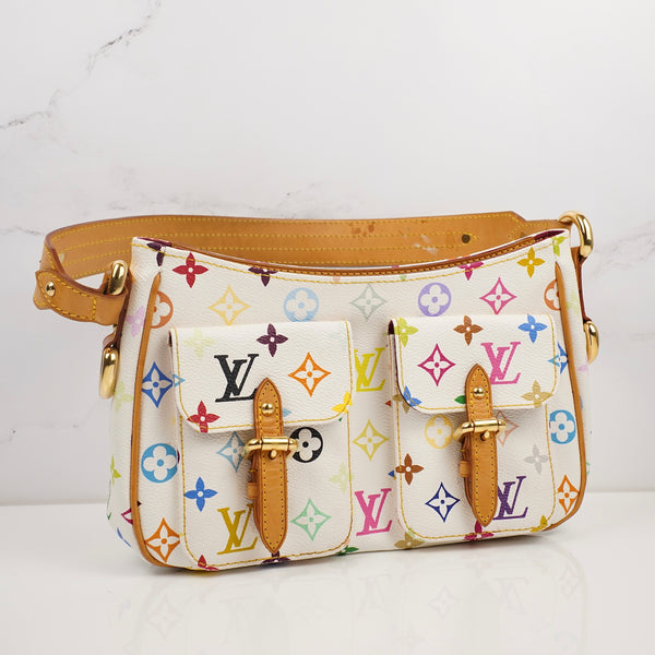 LOUIS VUITTON
Monogram Multicolor Lodge PM White