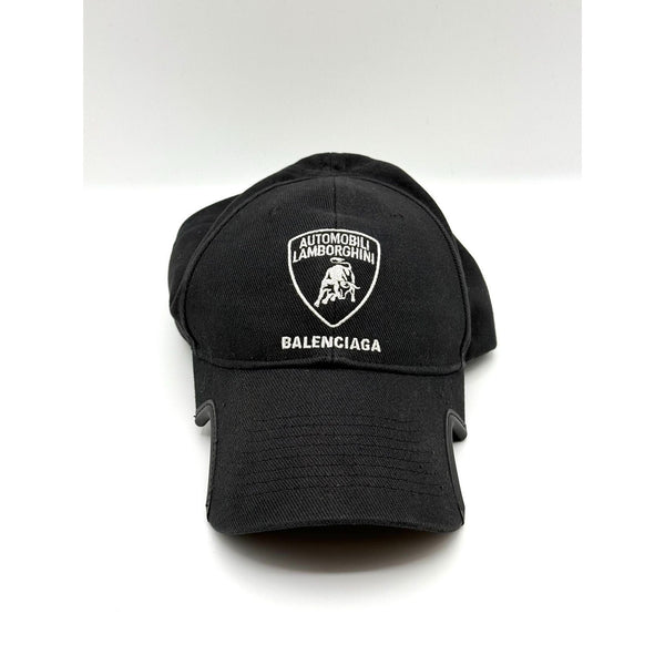 Balenciaga X Automobili Lamborghini Black Adjustable Baseball Cap