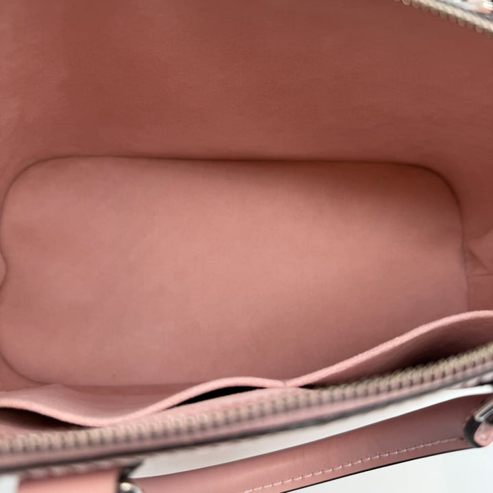 Louis Vuitton Epi Alma PM Pink Leather Handbag With Silver Hardware ...