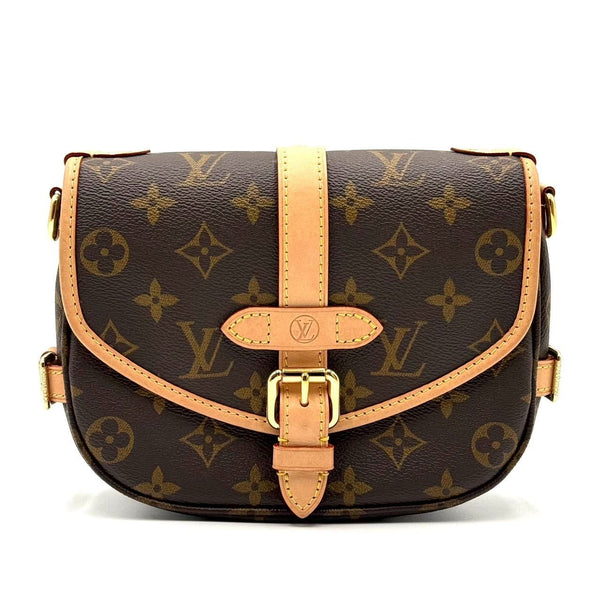 Louis Vuitton Monogram Canvas Boulogne PM Bag With Adjustable Strap & Gold Hardware
